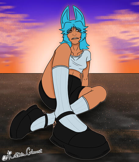 OC Coral - Corpo todo, estilo normal